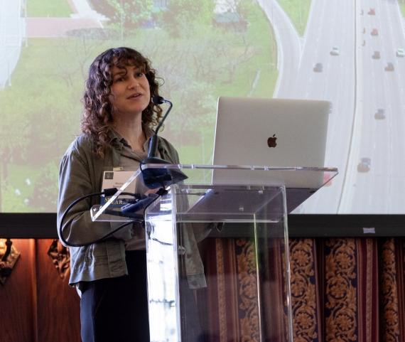 Monica Rosenberg, an assistant professor in the Department of Psychology. Photo by Alan Klehr.