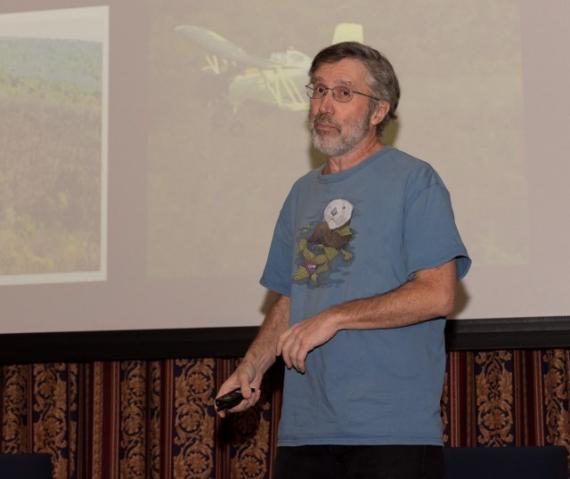 Professor of ecology and evolution Gregory Dwyer, photo credit Alan Klehr